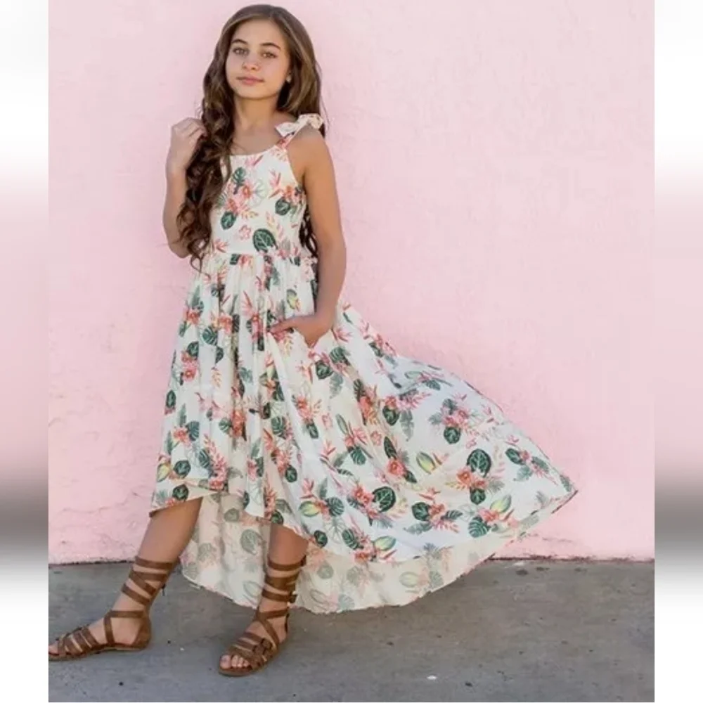 NWT Joyfolie Mia Joy Quinn Dress Palm Springs Floral 2T